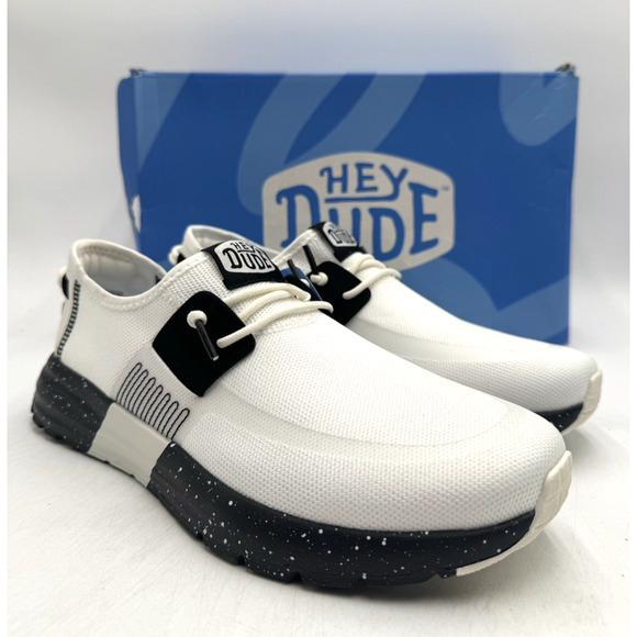 Hey Dude SIROCCO SPORT MODE Men's NEW Athletic Shoe White US Size 10 Medium - Picture 1 of 11